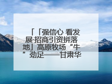 「强信心 看发展·招商引资拼落地」高原牧场“牛”劲足——甘肃华予高原牧场高标准奶牛肉牛养殖项目一线见闻