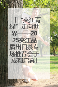 “夹江青绿”走向世界——2025夹江品质出口茶专场推荐会于成都启幕