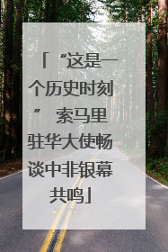 “这是一个历史时刻” 索马里驻华大使畅谈中非银幕共鸣