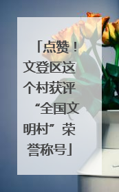 点赞！文登区这个村获评“全国文明村”荣誉称号