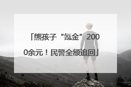 熊孩子“氪金”2000余元！民警全额追回