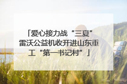 爱心接力战“三夏” 雷沃公益机收开进山东重工“第一书记村”