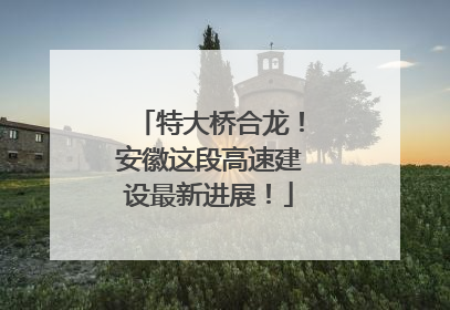 特大桥合龙！安徽这段高速建设最新进展！