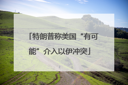 特朗普称美国“有可能”介入以伊冲突