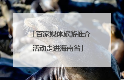 百家媒体旅游推介活动走进海南省