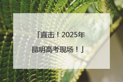 直击！2025年昆明高考现场！