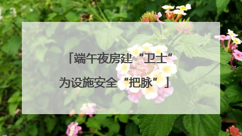 端午夜房建“卫士”为设施安全“把脉”