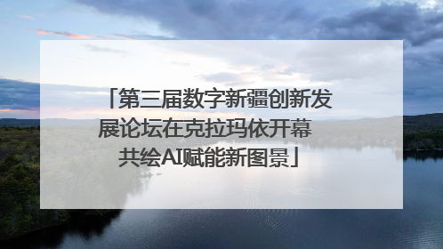 第三届数字新疆创新发展论坛在克拉玛依开幕 共绘AI赋能新图景