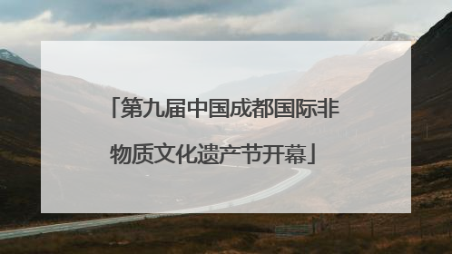 第九届中国成都国际非物质文化遗产节开幕