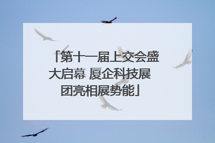 第十一届上交会盛大启幕 厦企科技展团亮相展势能