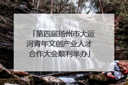 第四届扬州市大运河青年文创产业人才合作大会顺利举办
