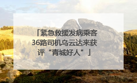 紧急救援发病乘客 36路司机乌云达来获评“青城好人”