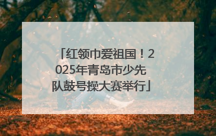 红领巾爱祖国！2025年青岛市少先队鼓号操大赛举行