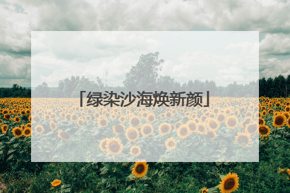 绿染沙海焕新颜