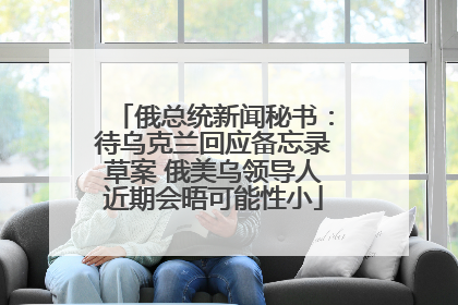 俄总统新闻秘书：待乌克兰回应备忘录草案 俄美乌领导人近期会晤可能性小