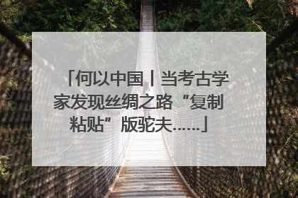 何以中国丨当考古学家发现丝绸之路“复制粘贴”版驼夫……