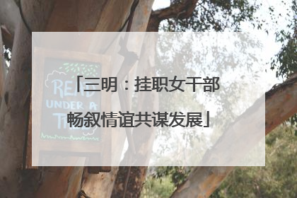 三明：挂职女干部畅叙情谊共谋发展