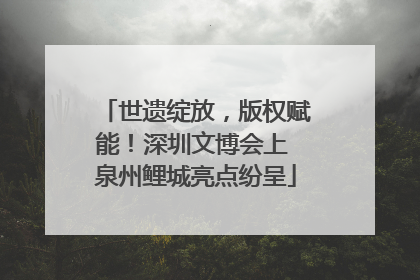 世遗绽放，版权赋能！深圳文博会上 泉州鲤城亮点纷呈