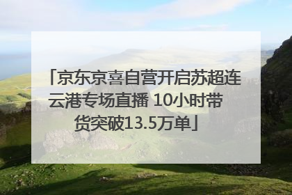 京东京喜自营开启苏超连云港专场直播 10小时带货突破13.5万单