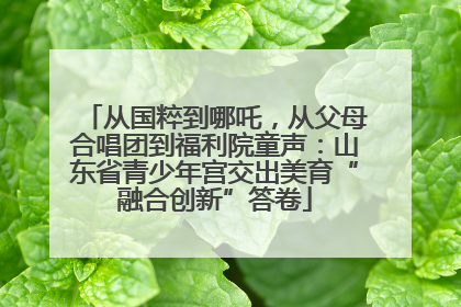 从国粹到哪吒，从父母合唱团到福利院童声：山东省青少年宫交出美育“融合创新”答卷