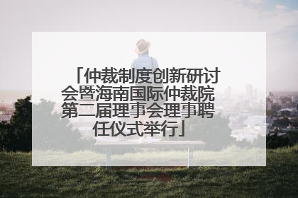 仲裁制度创新研讨会暨海南国际仲裁院第二届理事会理事聘任仪式举行