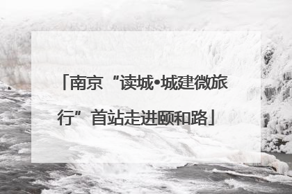 南京“读城•城建微旅行”首站走进颐和路