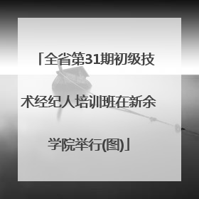 全省第31期初级技术经纪人培训班在新余学院举行(图)