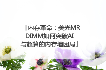 内存革命：美光MRDIMM如何突破AI与超算的内存墙困局
