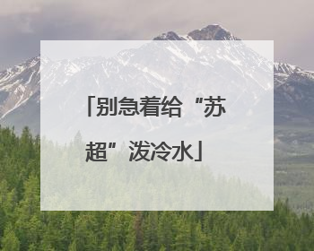别急着给“苏超”泼冷水