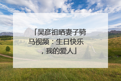 吴彦祖晒妻子骑马视频：生日快乐，我的爱人