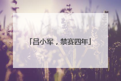吕小军，禁赛四年