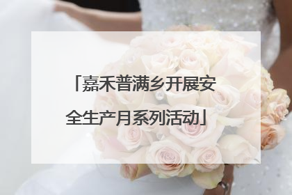 嘉禾普满乡开展安全生产月系列活动