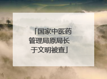 国家中医药管理局原局长于文明被查