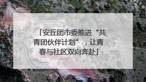 安丘团市委推进“共青团伙伴计划”，让青春与社区双向奔赴
