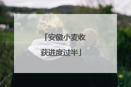 安徽小麦收获进度过半