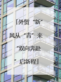 外贸“新”风从“青”来 “双向奔赴”启新程