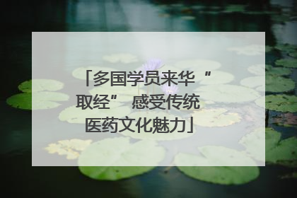 多国学员来华“取经” 感受传统医药文化魅力