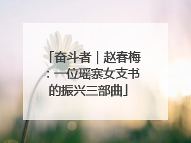 奋斗者｜赵春梅：一位瑶寨女支书的振兴三部曲