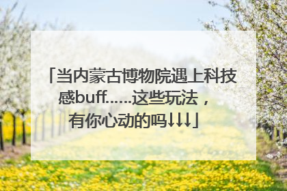 当内蒙古博物院遇上科技感buff……这些玩法，有你心动的吗↓↓↓