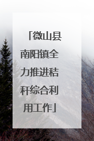 微山县南阳镇全力推进秸秆综合利用工作