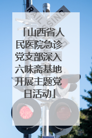 山西省人民医院急诊党支部深入六味斋基地开展主题党日活动
