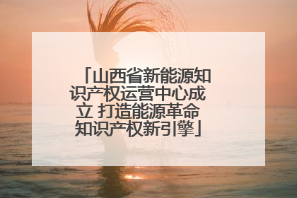 山西省新能源知识产权运营中心成立 打造能源革命知识产权新引擎