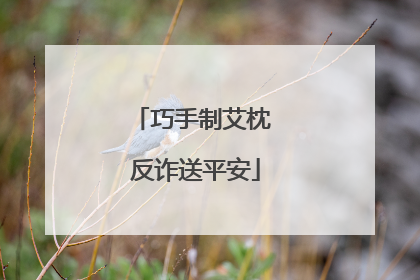 巧手制艾枕 反诈送平安
