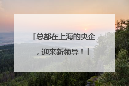 总部在上海的央企，迎来新领导！