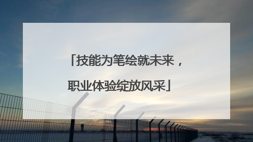 技能为笔绘就未来，职业体验绽放风采