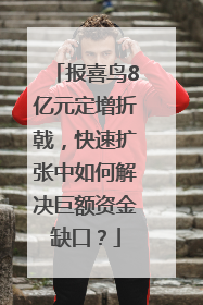 报喜鸟8亿元定增折戟，快速扩张中如何解决巨额资金缺口？