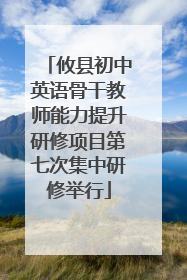 攸县初中英语骨干教师能力提升研修项目第七次集中研修举行