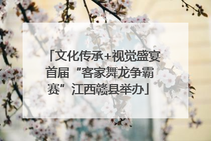 文化传承+视觉盛宴 首届“客家舞龙争霸赛”江西赣县举办