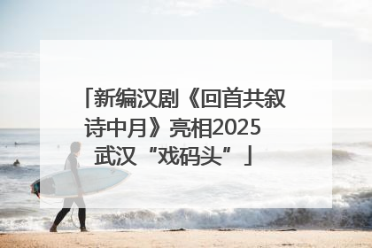 新编汉剧《回首共叙诗中月》亮相2025武汉“戏码头”