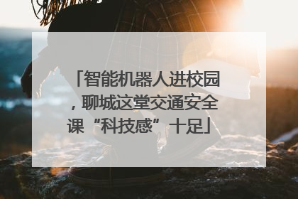 智能机器人进校园，聊城这堂交通安全课“科技感”十足